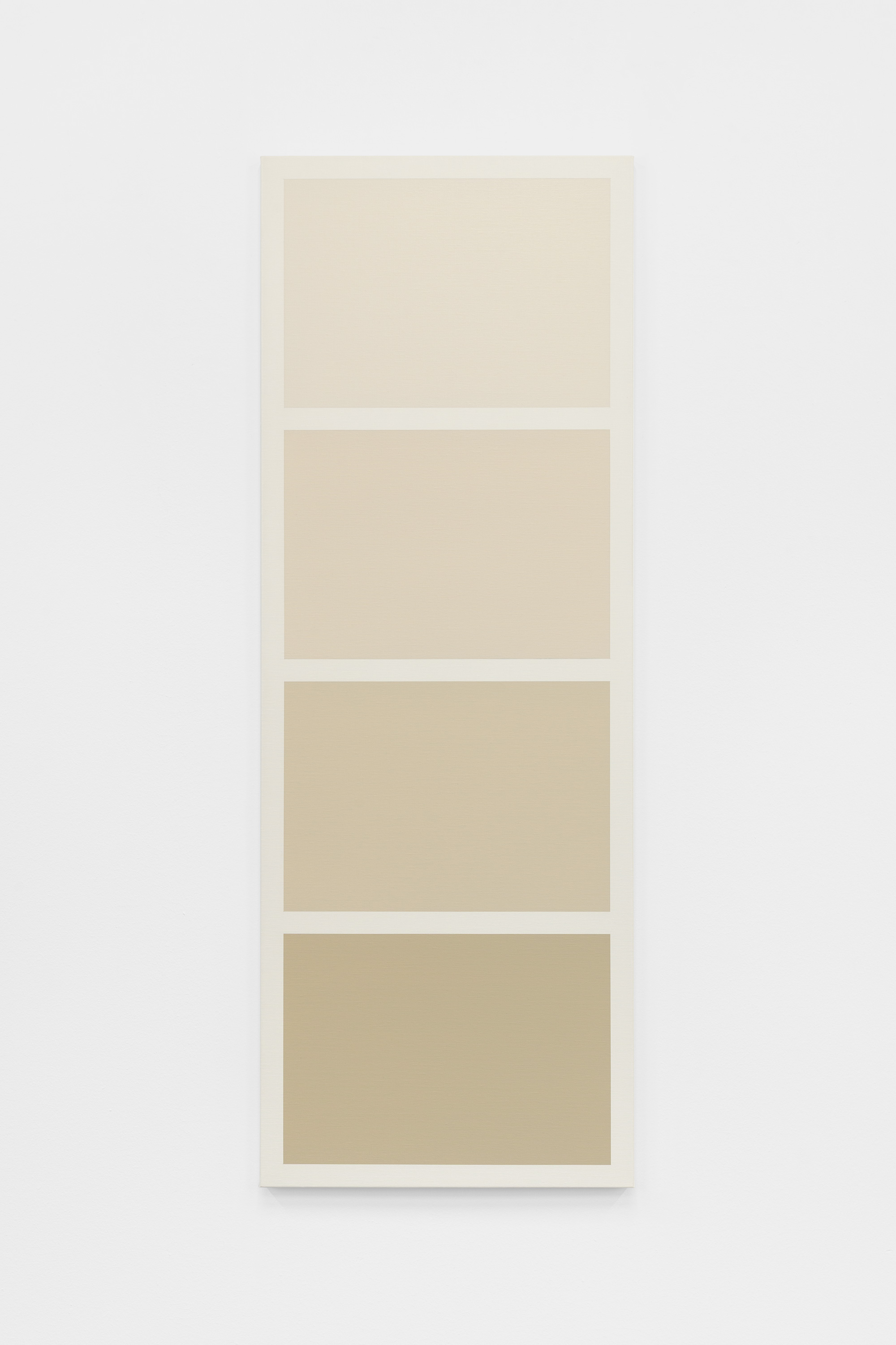 Blanc glauque, 2020, olja på duk, 54 x 150 cm
