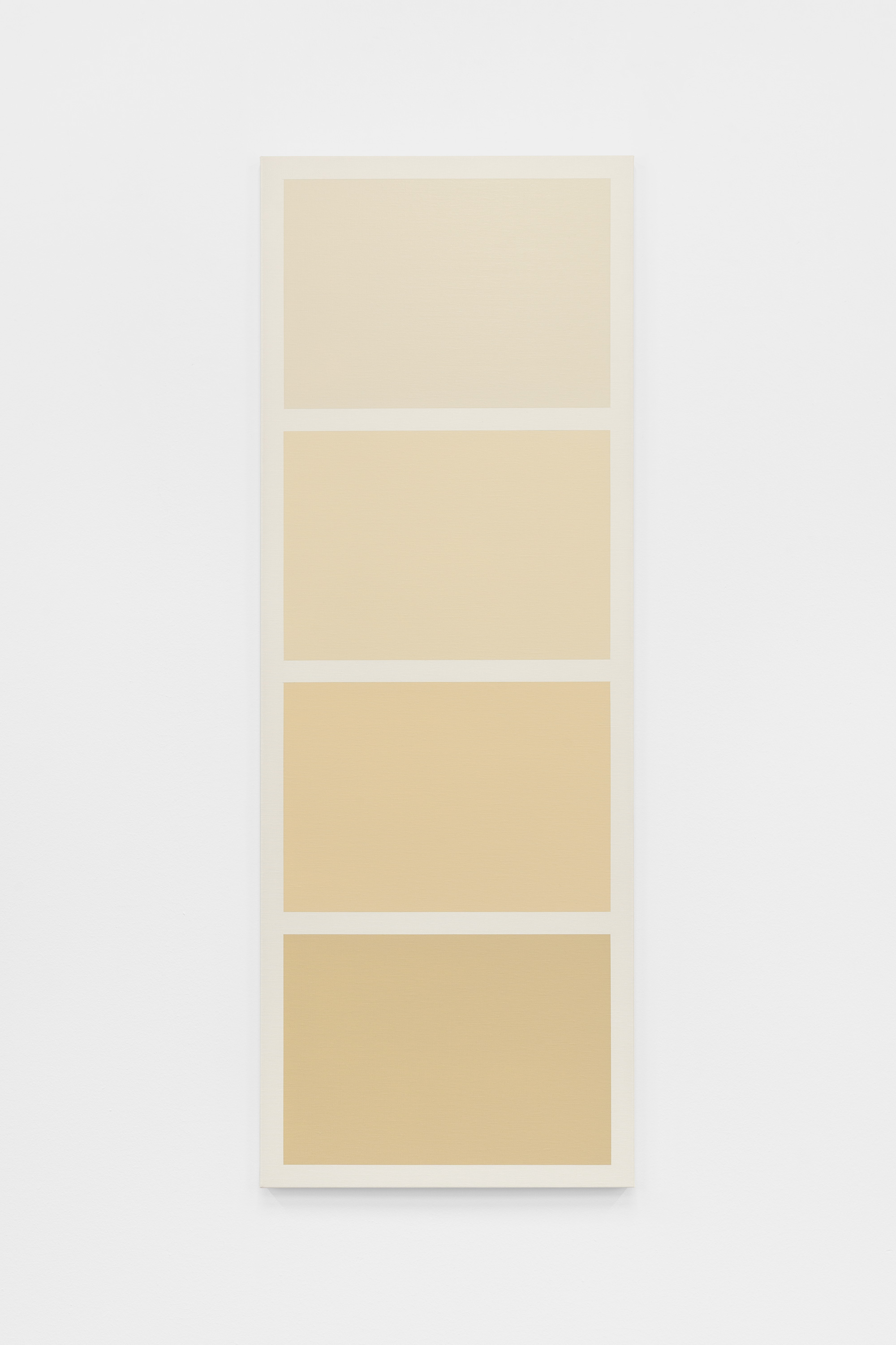Blanc crême, 2020, olja på duk, 54 x 150 cm